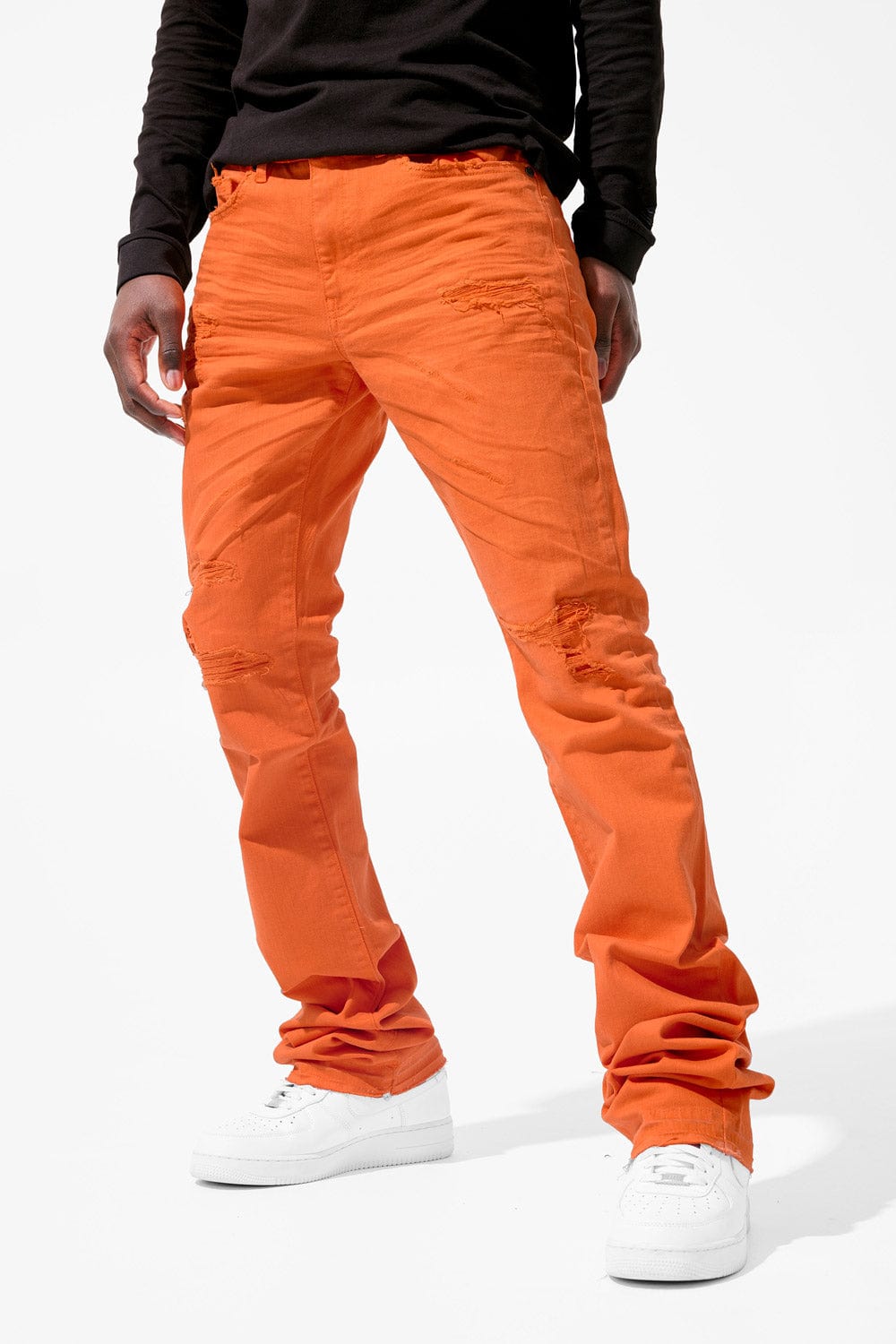 Jordan Craig Martin Stacked - Tribeca Twill Pants Orange / 30