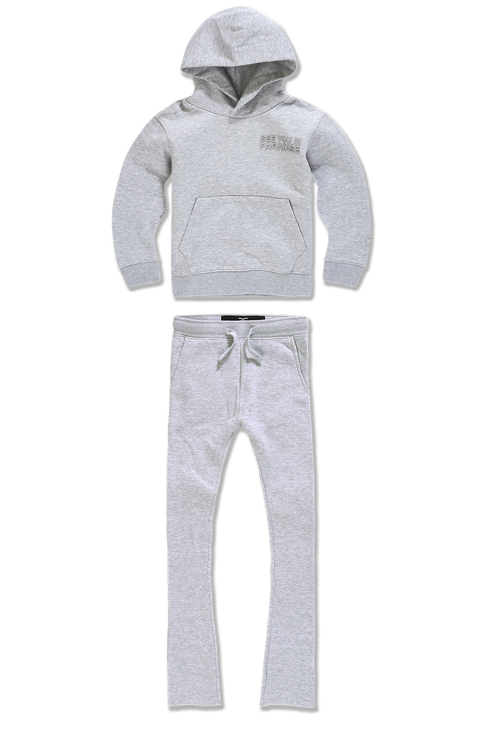 Kids Hoodie Stacked Fleece Bundle (Heather Grey)