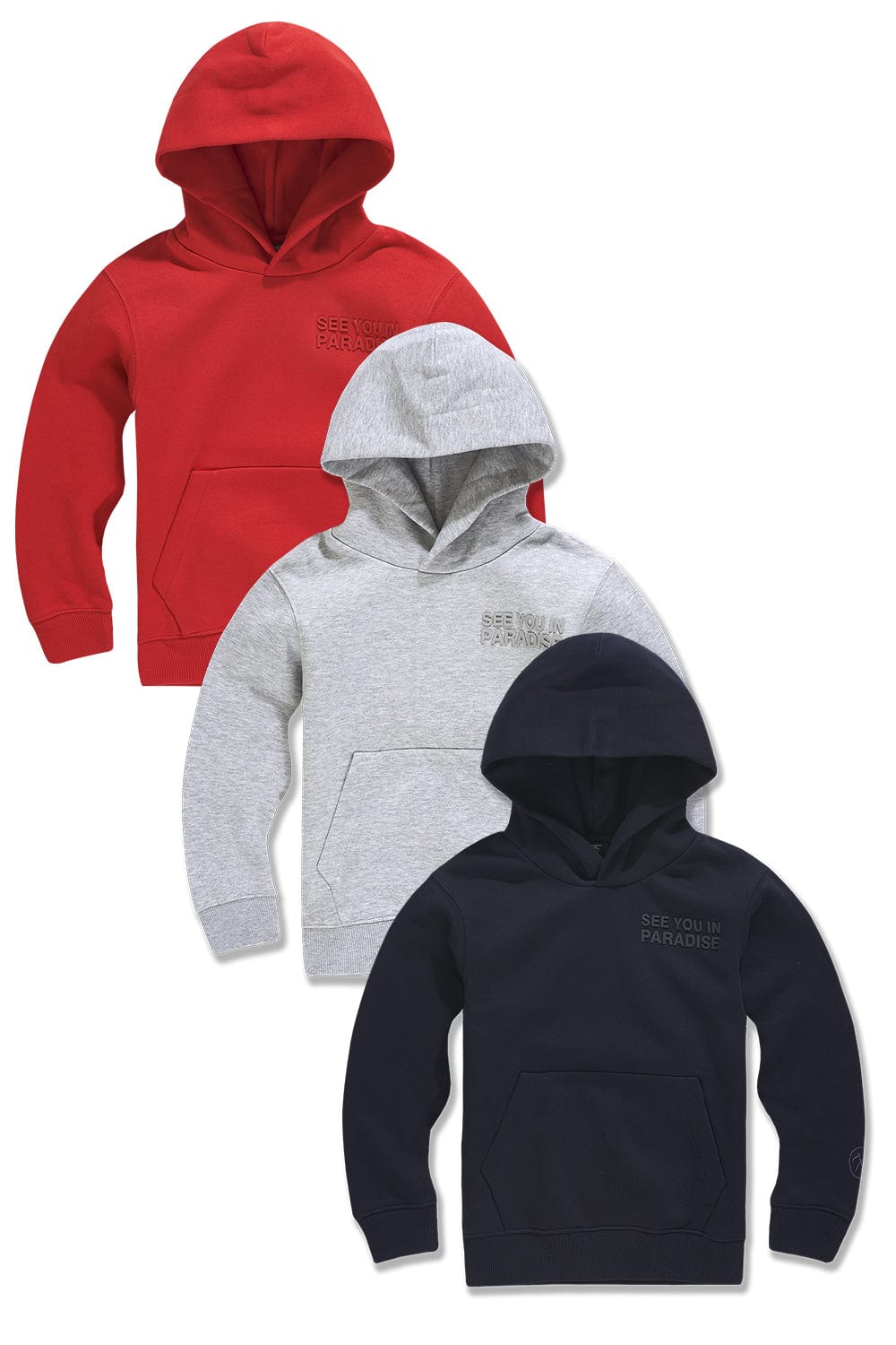 JC Kids Kids Paradise Tonal Pullover Hoodie 3 Pack 2