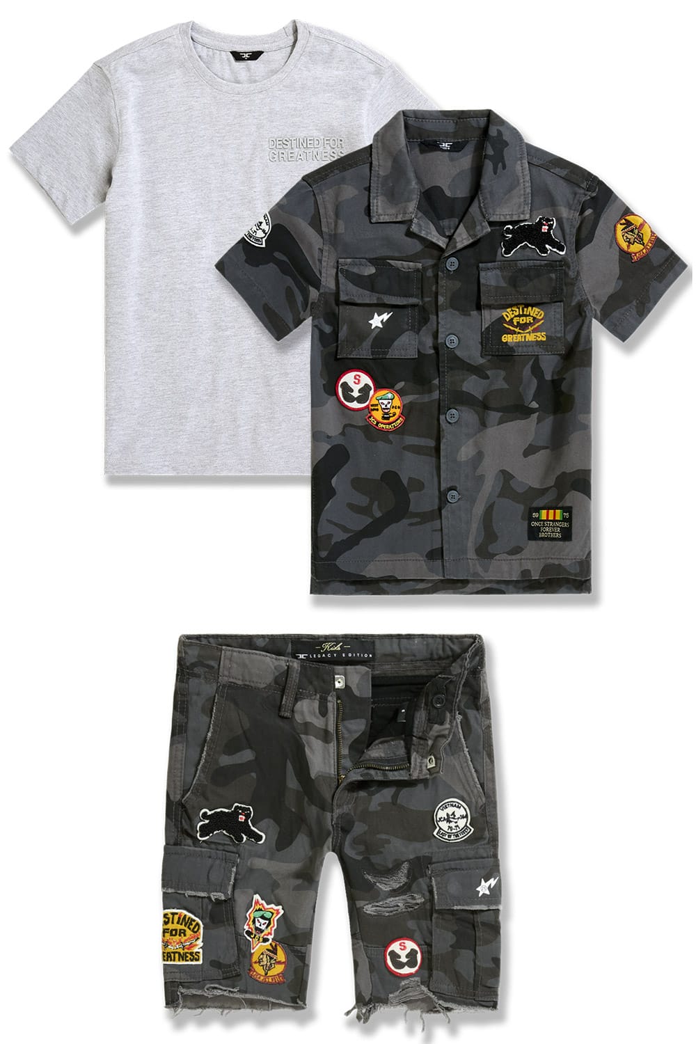 JC Kids Kids Rambo 3 Pack (Black Camo) 2