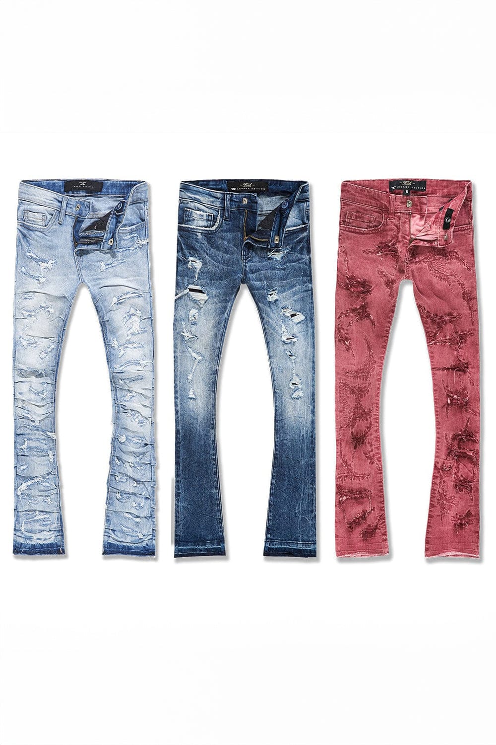 JC Kids Kids Stacked Denim 3 Pack Bundle (Sunset) 2