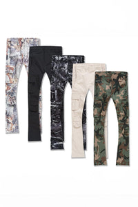 Kids Stacked Ventura Cargo Pants (Khaki)