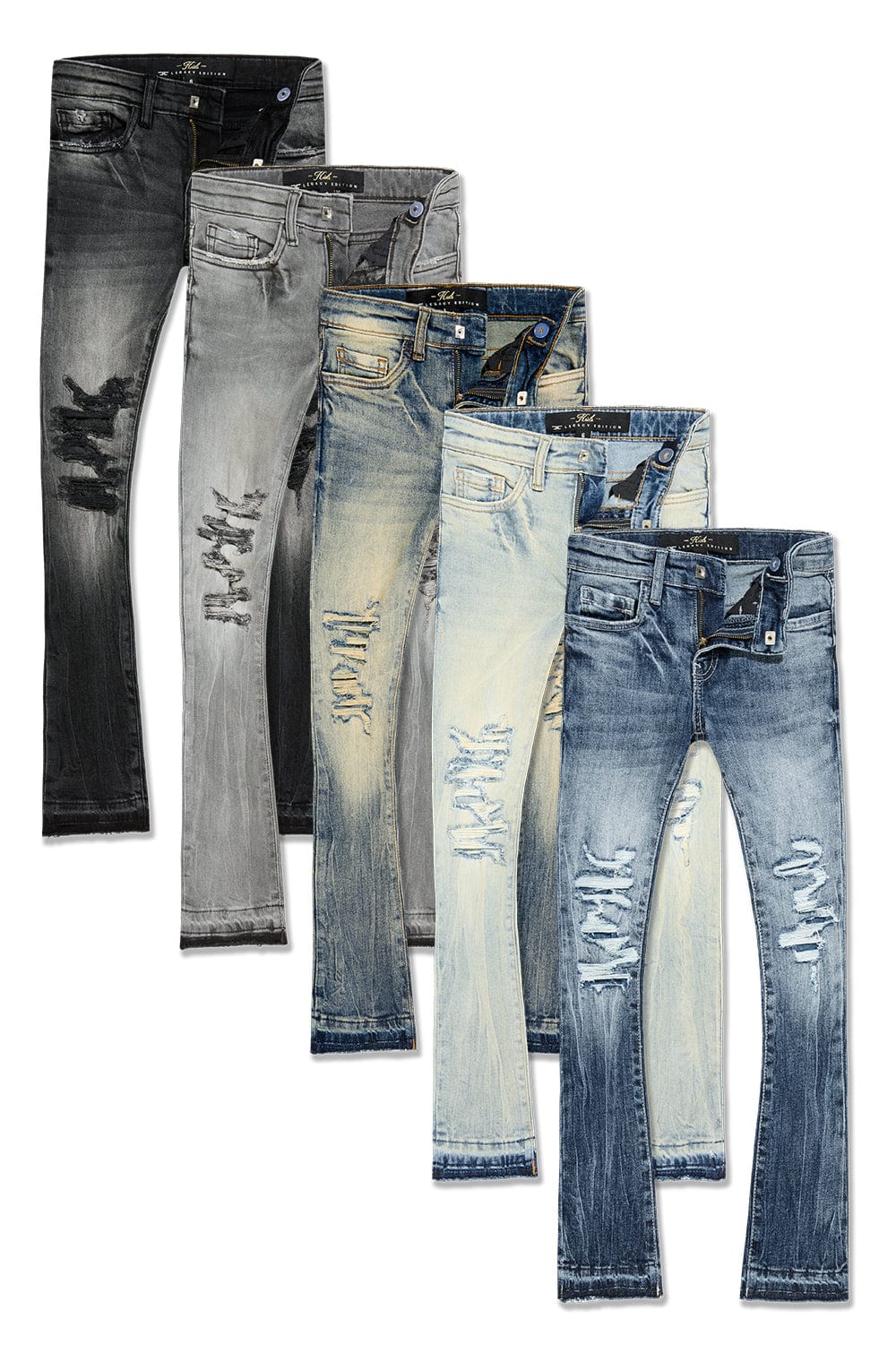 JC Kids Kids Stacked Attitude Denim 5 Pack 2
