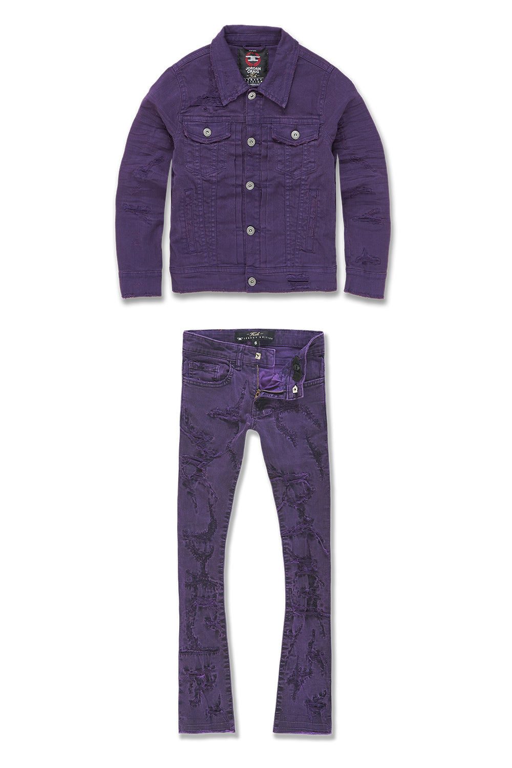 Kids Tribeca Santorini Stacked Set (Purple)