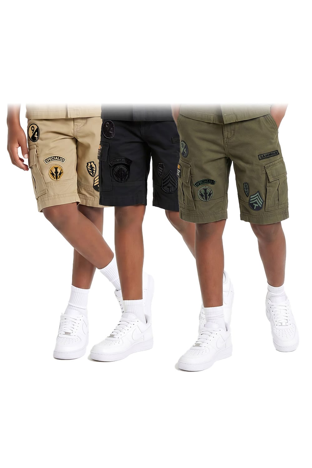 JC Kids Kids Prestige Cargo Shorts 3 Pack