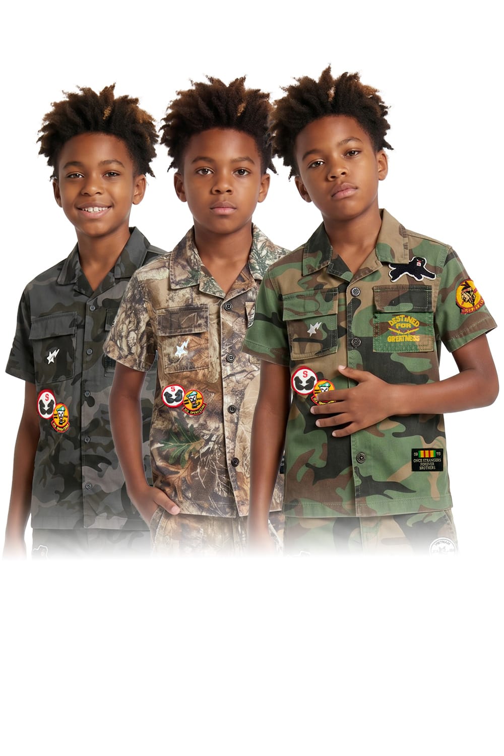 JC Kids Kids War Angel Work Shirt 3 Pack