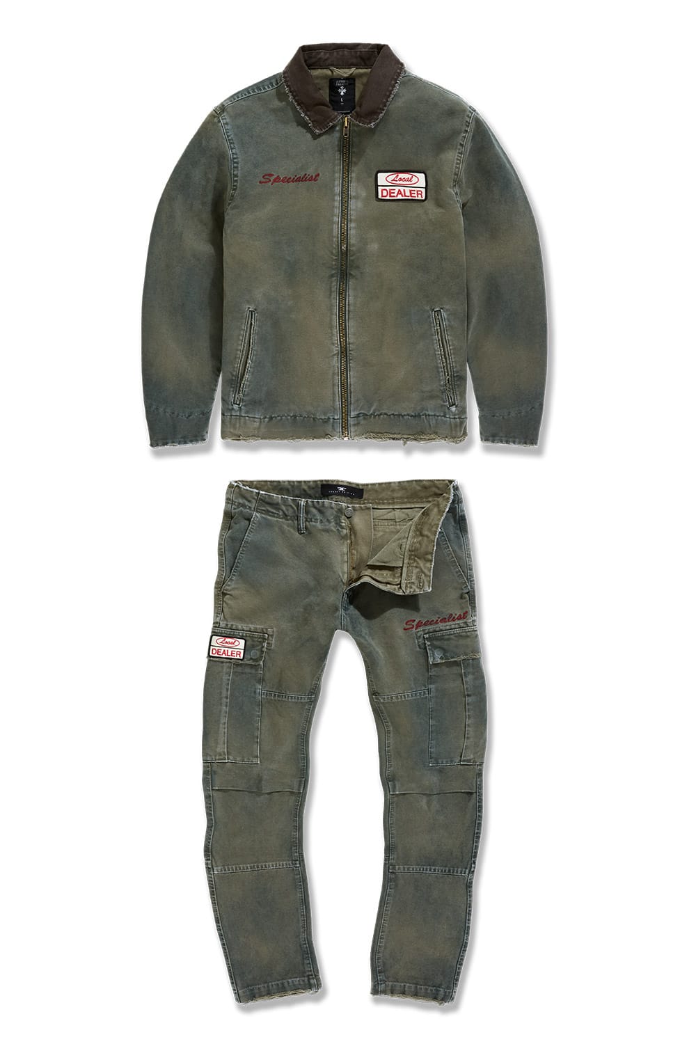 Jordan Craig Local Dealer Full Zip Cargo Set (Green)