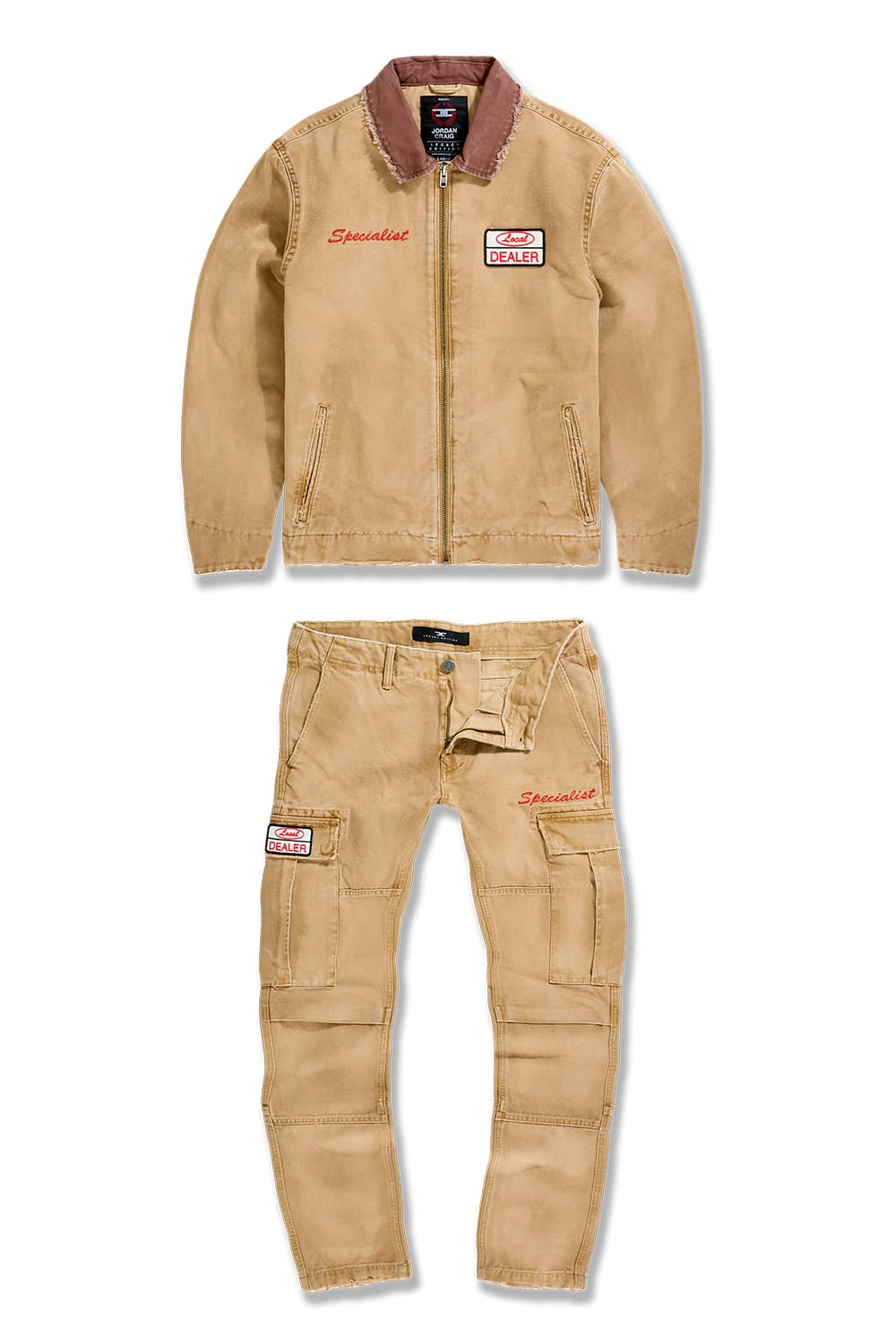 Local Dealer Full Zip Cargo Set (Khaki)
