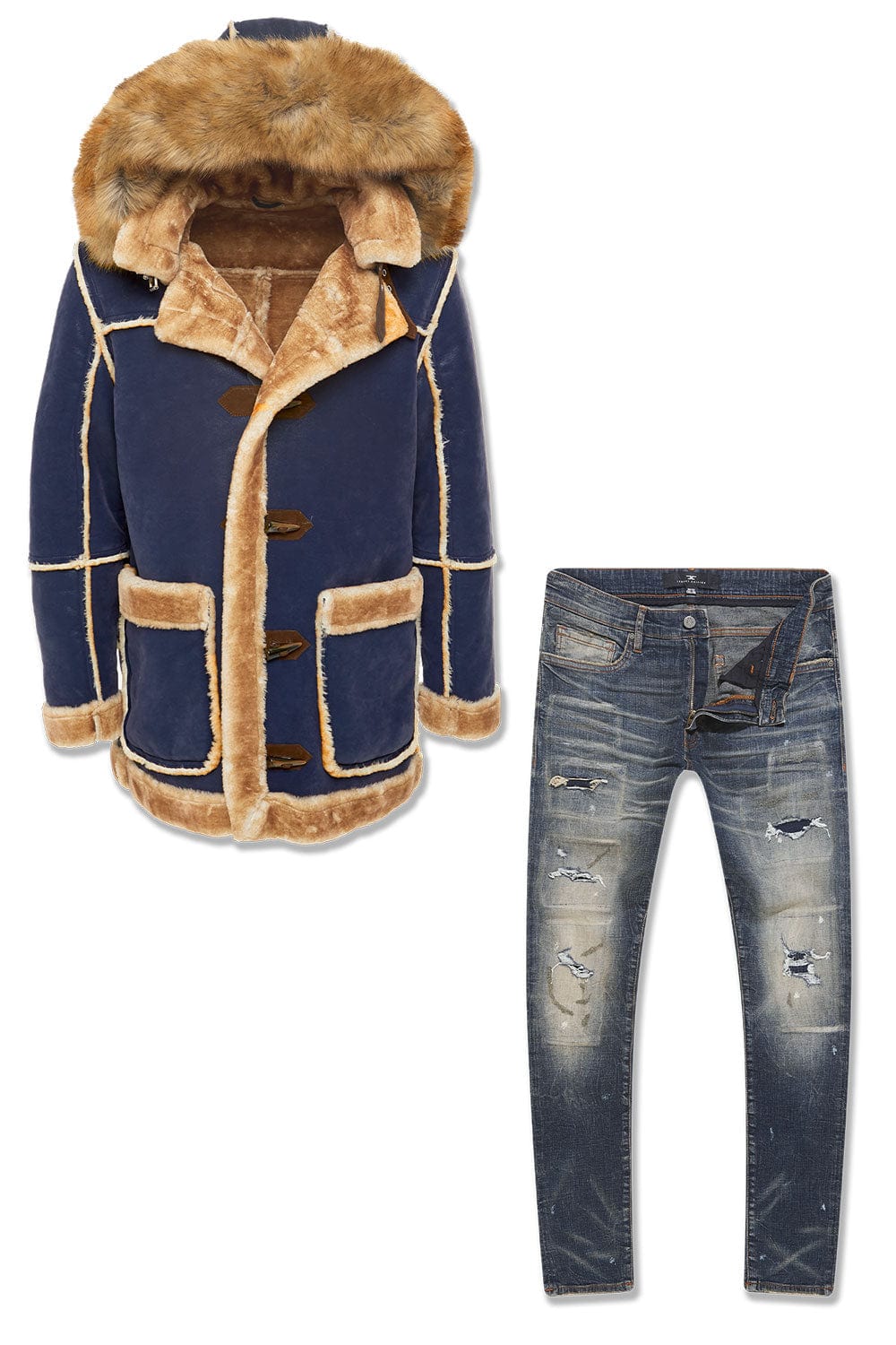 Jordan Craig Varsity Blues Denali Bundle TOP: SMALL | BOTTOM : 30/30