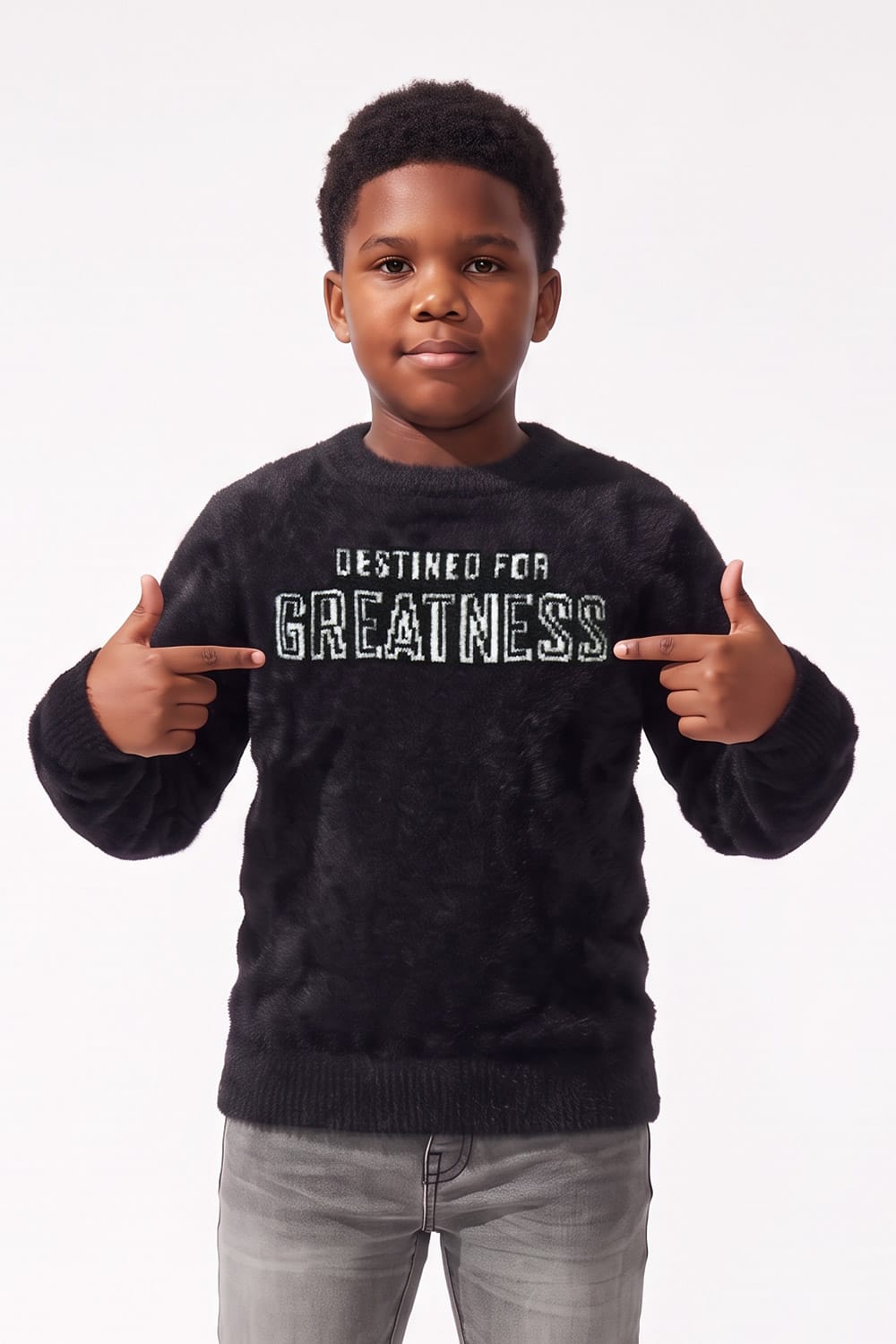 JC Kids Kids Plush Crewneck Sweater