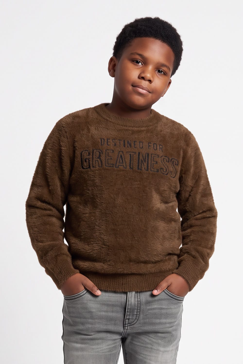 JC Kids Kids Plush Crewneck Sweater