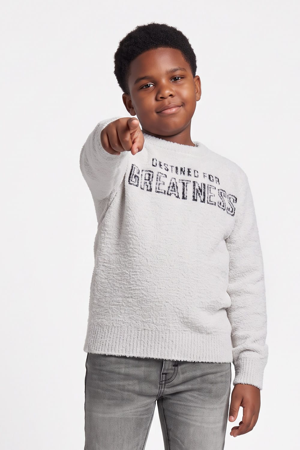 JC Kids Kids Plush Crewneck Sweater