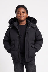Kids Atlantic Ave Bomber Jacket (Noir)