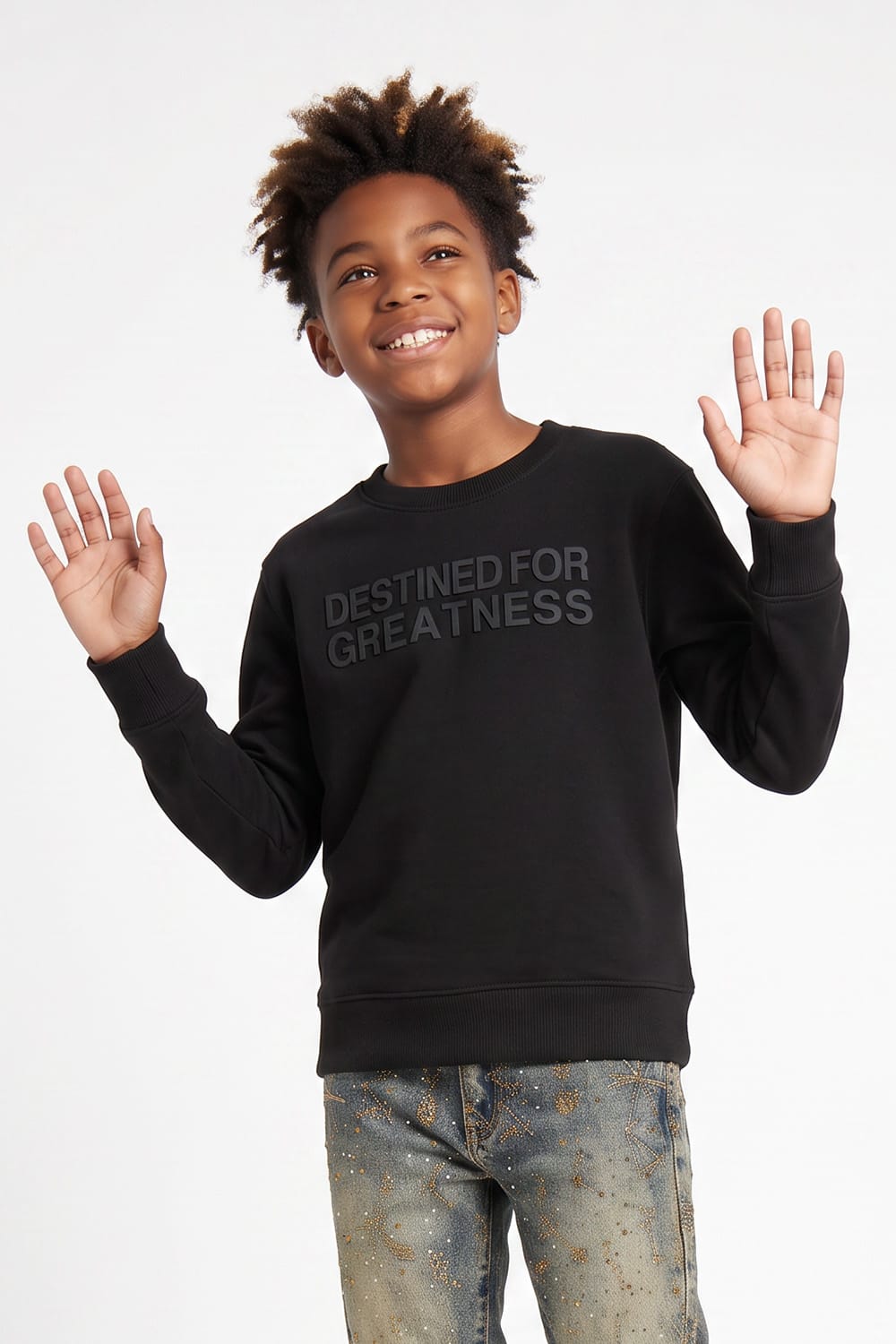 JC Kids Kids Destined For Greatness Crewneck Sweatshirt