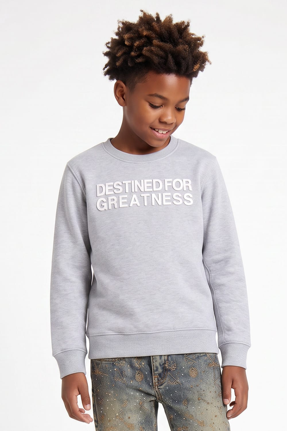 JC Kids Kids Destined For Greatness Crewneck Sweatshirt