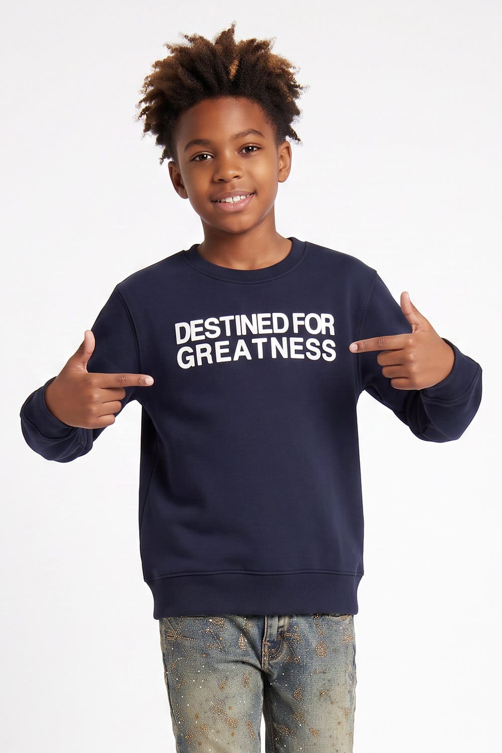 JC Kids Kids Destined For Greatness Crewneck Sweatshirt