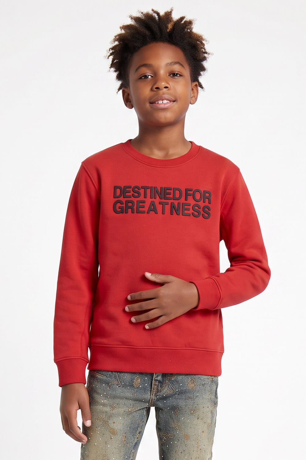 JC Kids Kids Destined For Greatness Crewneck Sweatshirt