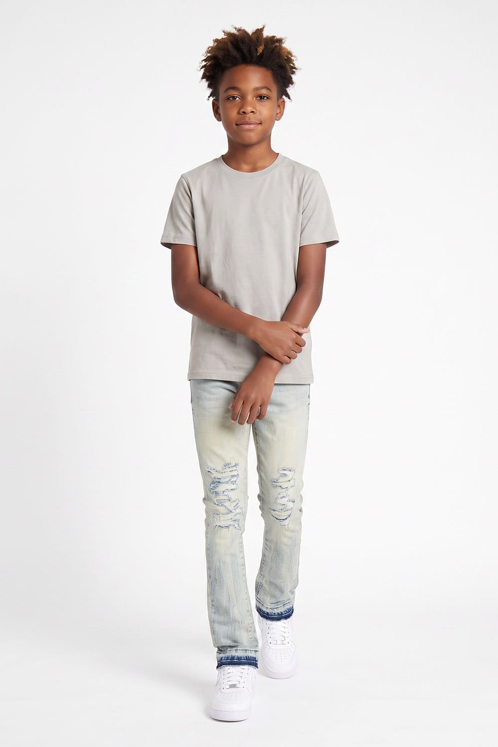 JC Kids Kids Attitude Stacked Denim (Iced Lager)