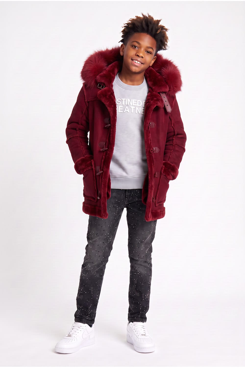 JC Kids Kids Denali Shearling Jacket (Wine)