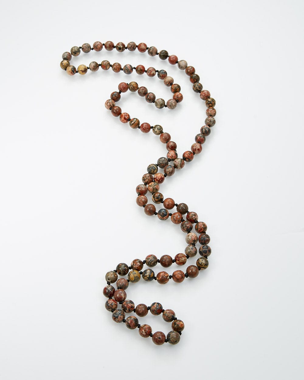 Jordan Craig Leopard Jasper Beaded Necklace Leopard Jasper