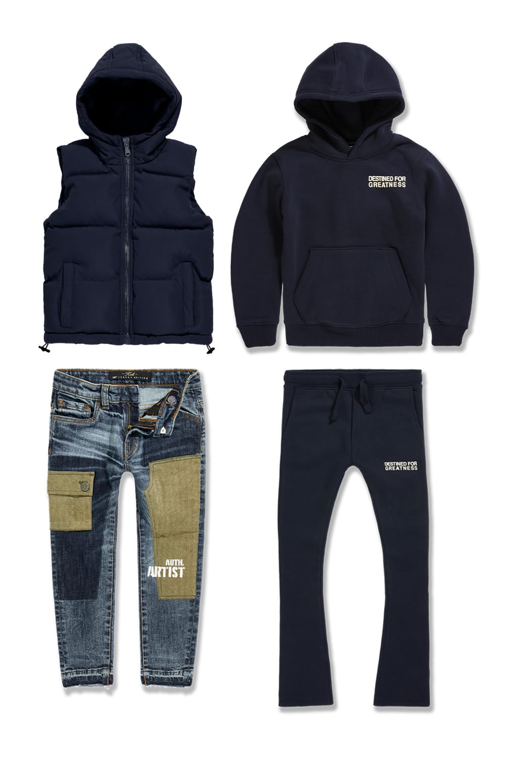 JC Kids Kids DFG Outerwear & Denim 4 Pack (Navy) 2