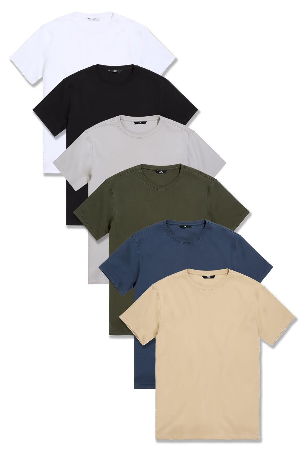 JC Big Men Big Men's Premium Crewneck T-Shirt 6 Pack 4XL