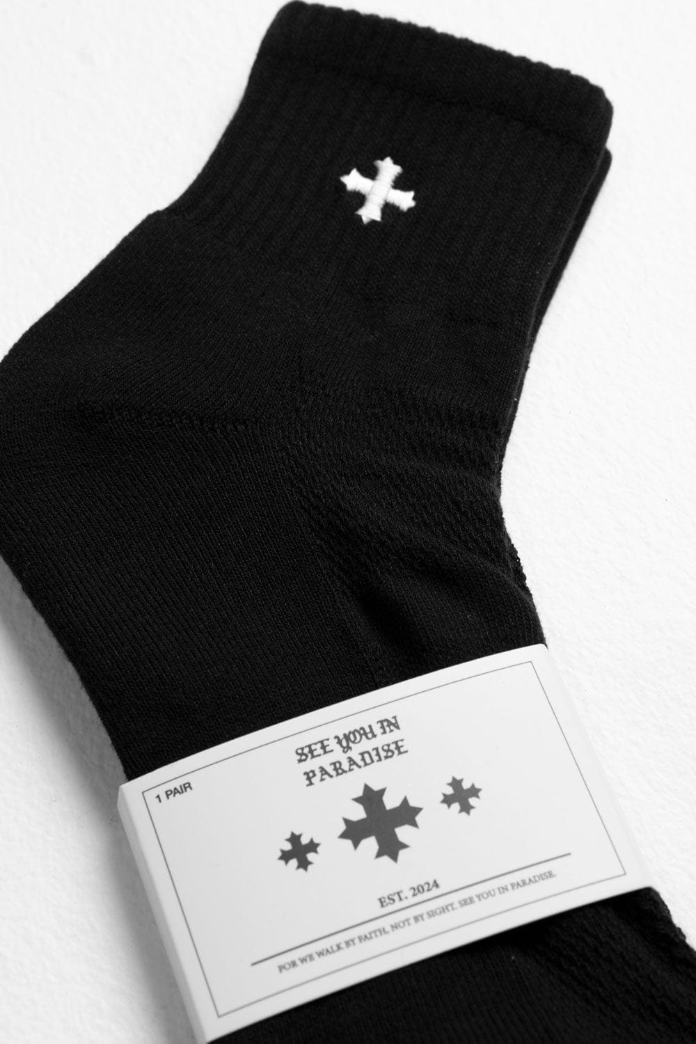 Jordan Craig See You In Paradise Quarter - Crew Socks (Black) Black