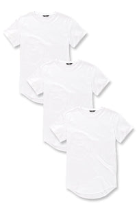 SCALLOP T-SHIRT 3 PACK (WHITEOUT)