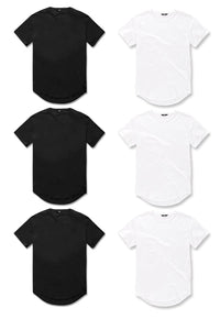 Scallop T-Shirt 6 Pack (Black & White)