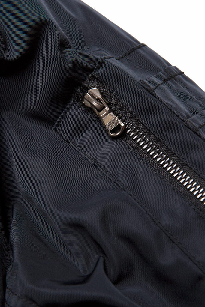Squadron Hooded Bomber Jacket (Black)