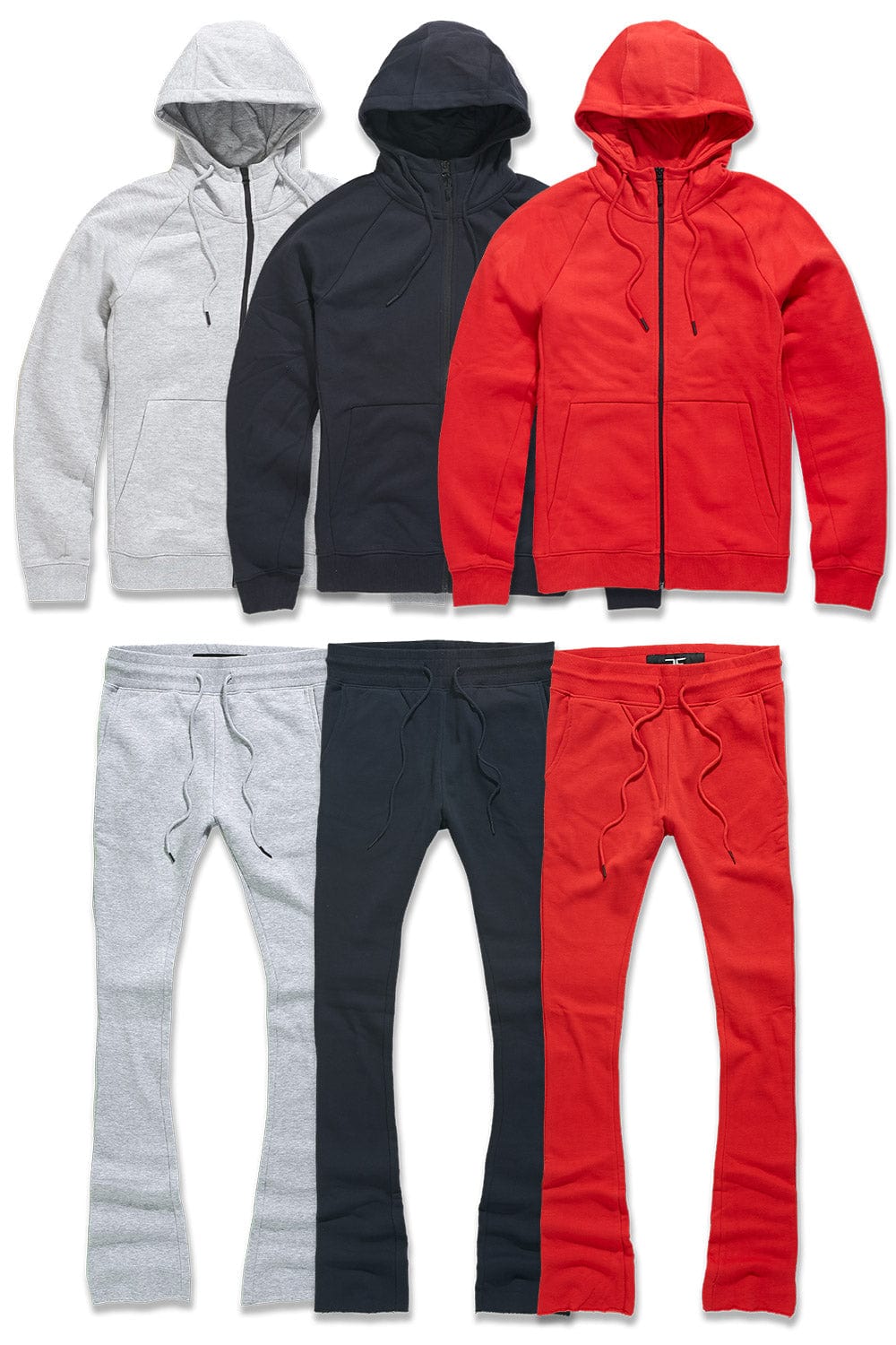Jordan Craig Men's Stacked Fleece Set 6 Piece Bundle (Varsity) S