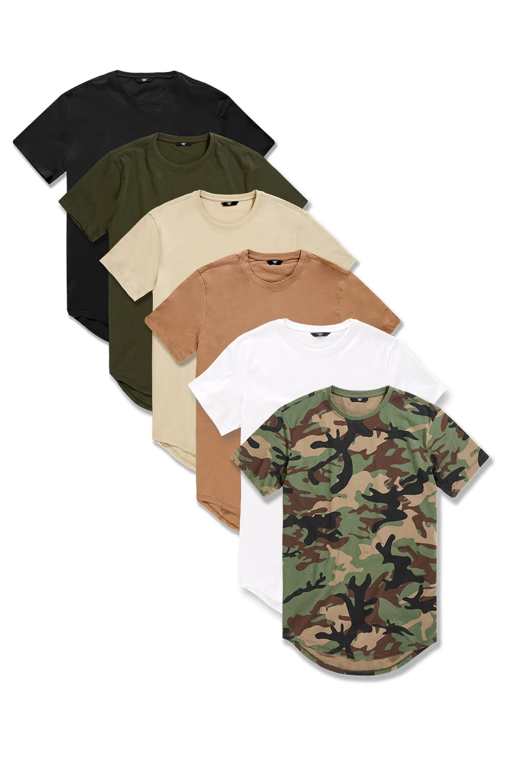 JC Big Men Big Men's Scallop Tee 6 Pack Starter Set 4XL