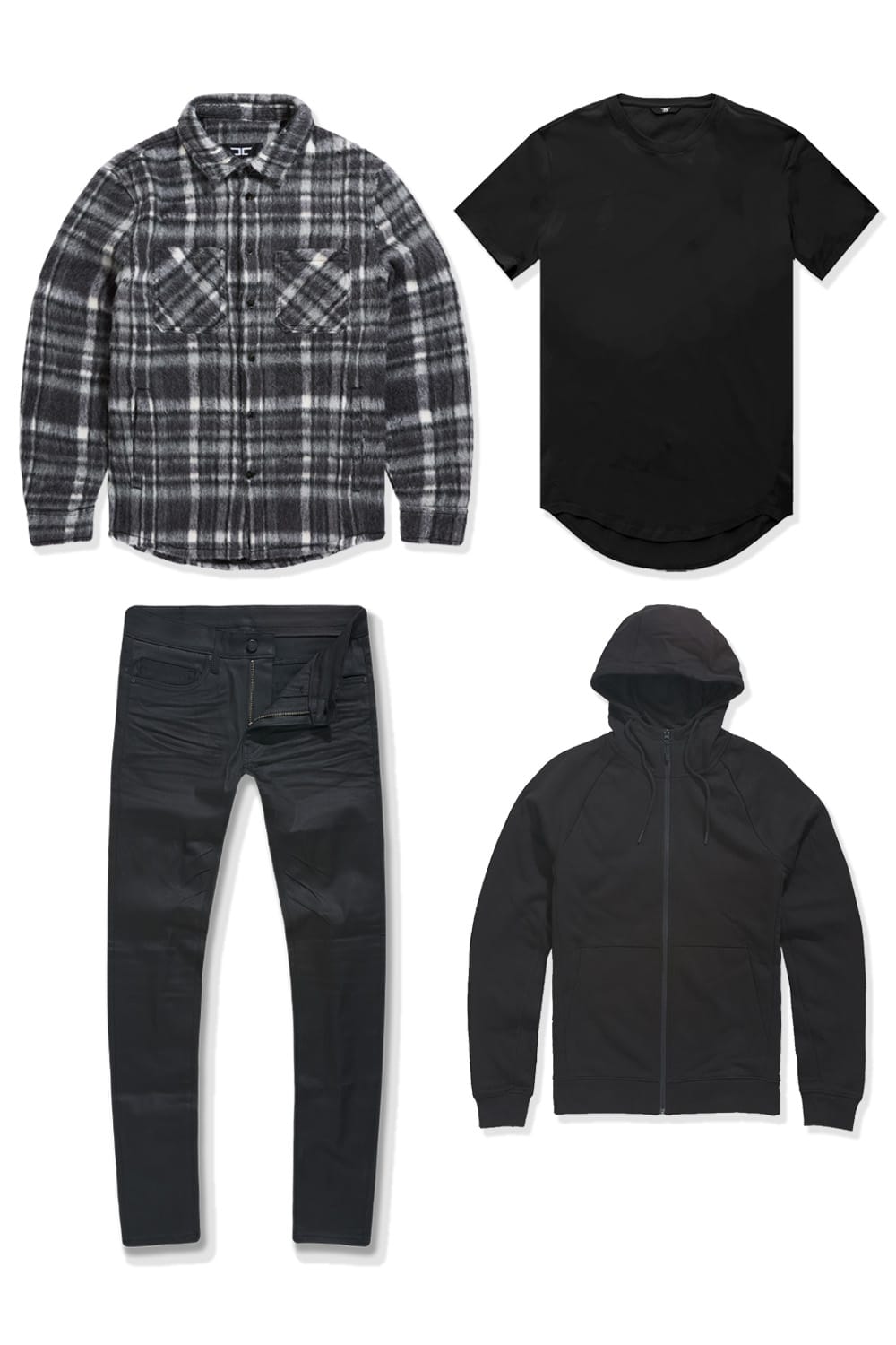 Jordan Craig Fall Flannel Essentials 4 Pack Set (Black) S / 30 / 30