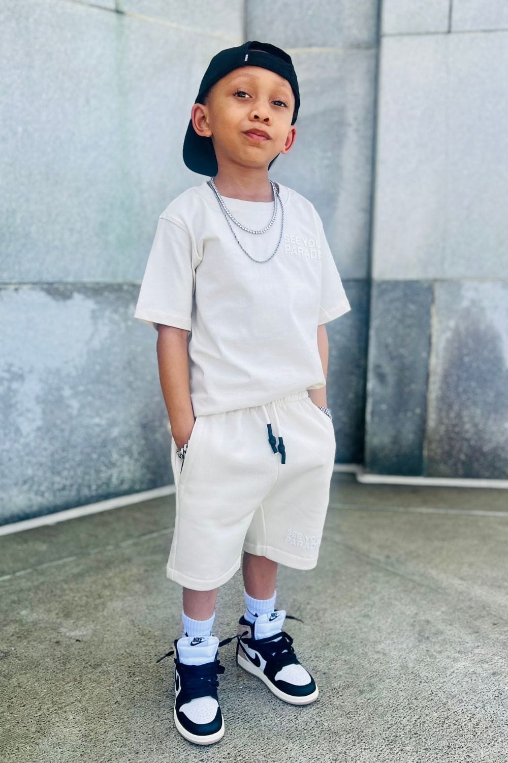 JC Kids Kids Paradise Tonal T-Shirt (Bone)