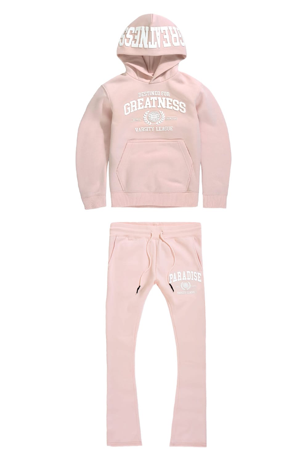 JC Kids Kids Varsity League Fleece Set (Pink) 2