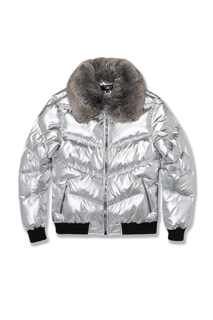 Jordan Craig Flatbush Bomber Jacket Silver / S