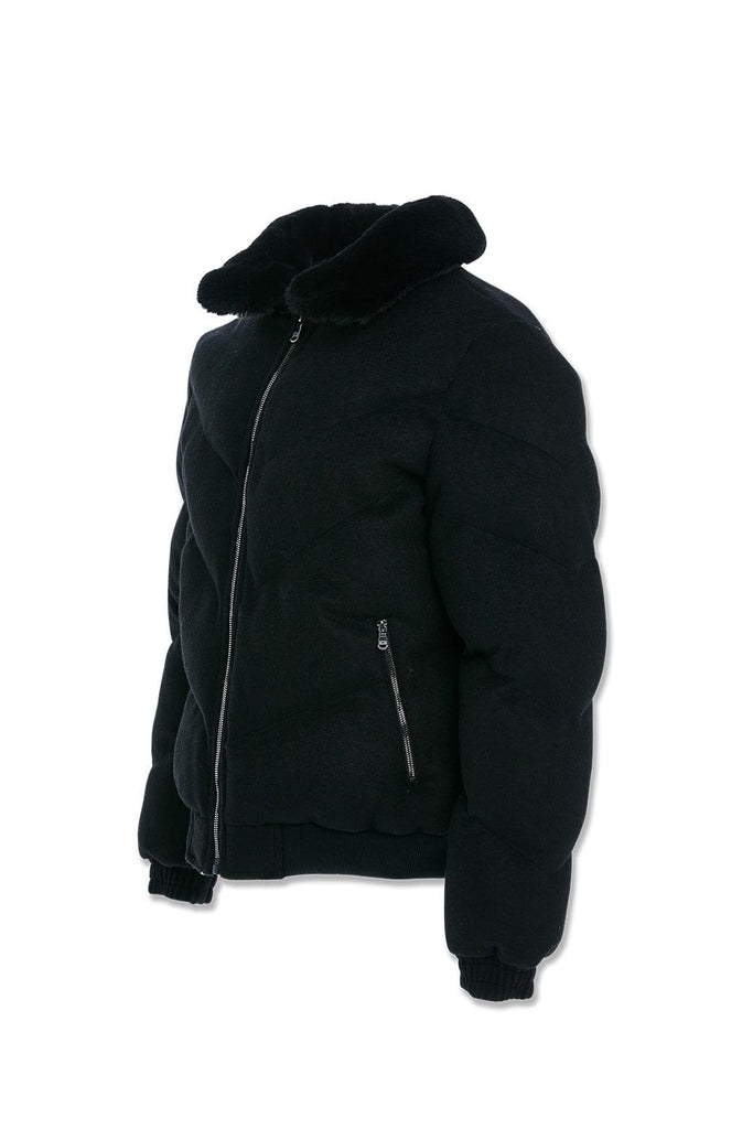 JC Big Men Big Men's Everest Wool Bubble Jacket (Black)