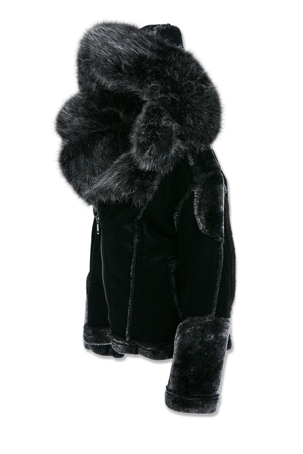 JC Kids Kids El Jefe Shearling Moto Jacket (Black)