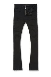 Kids Stacked Tribeca Twill Pants (Black)