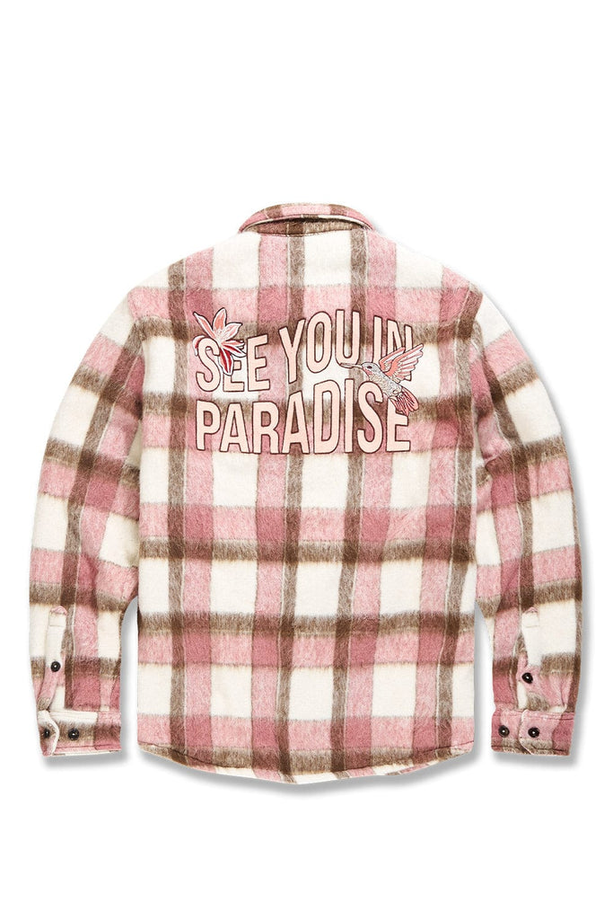 Jordan Craig See You In Paradise Flannel Shacket (Bacon)