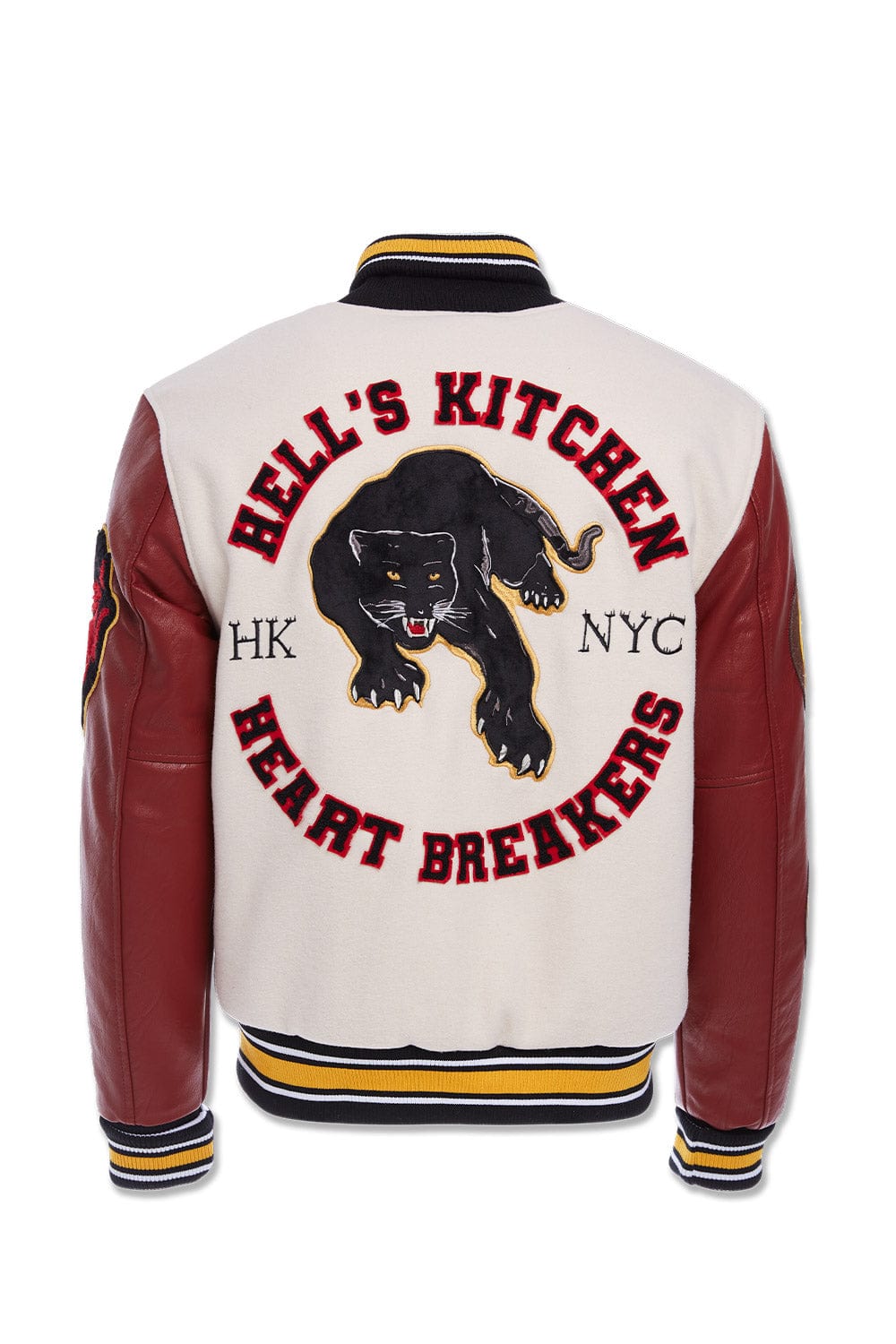 Jordan Craig Hell's Kitchen Varsity Jacket (Cream)