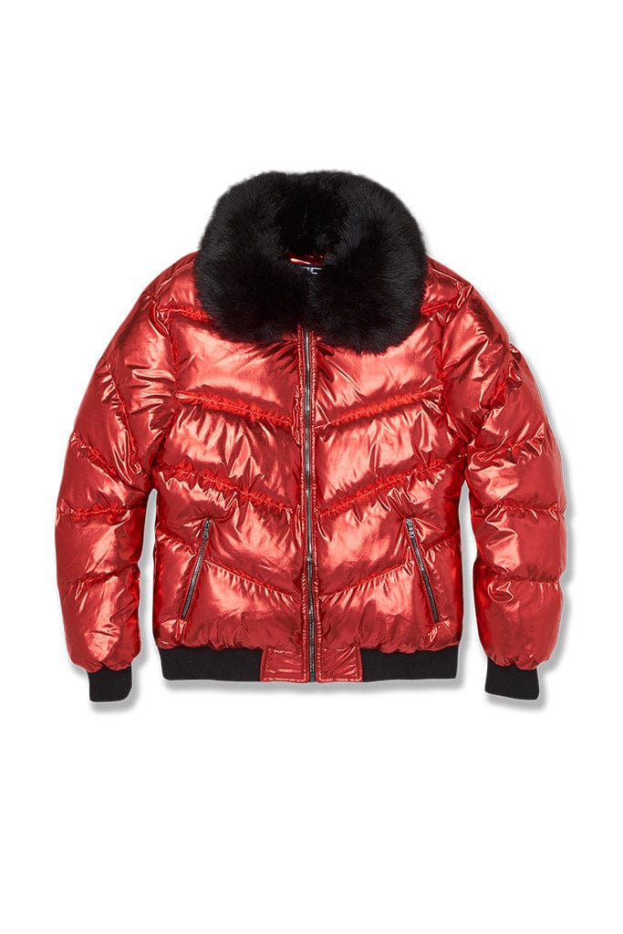 Jordan Craig Flatbush Bomber Jacket Metallic Red / S