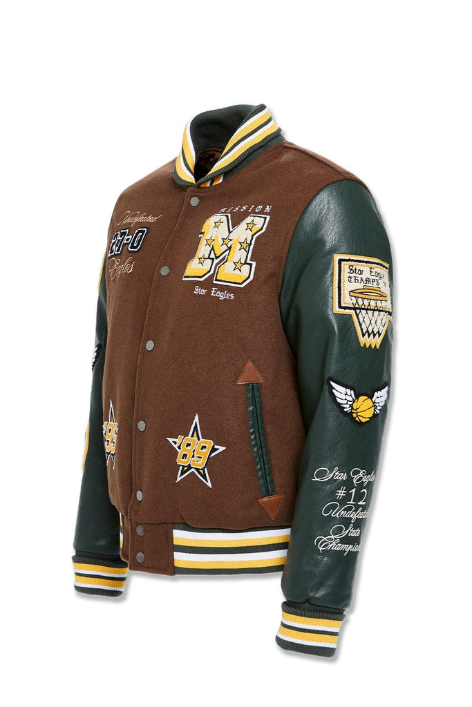 Big Men's Star Eagles Varsity Jacket (Mission)