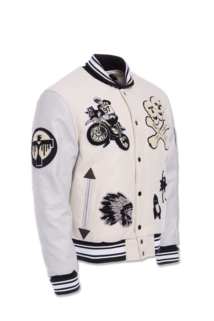 Jordan Craig Raiders Varsity Jacket (Bone)