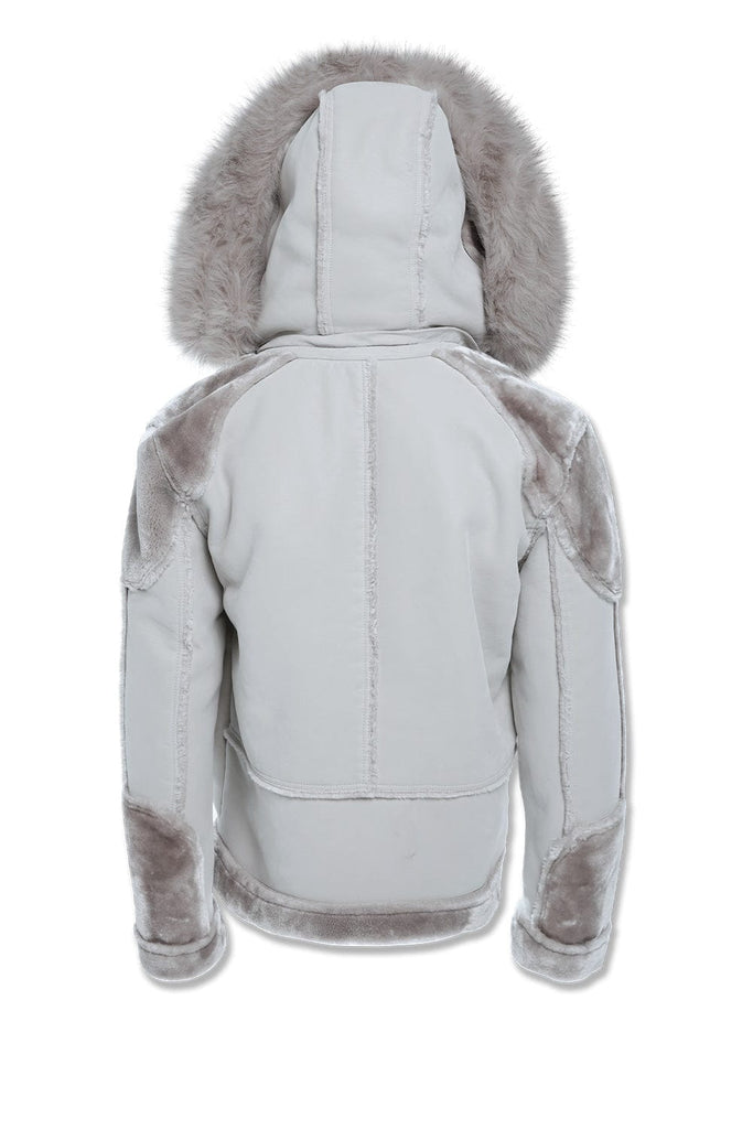 JC Big Men Big Men's El Jefe Shearling Moto Jacket (Arctic Wolf)