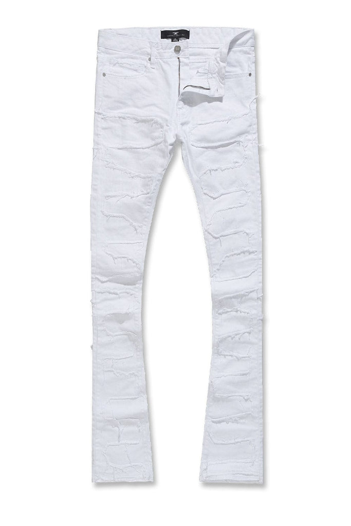 Martin Stacked - Python Denim (White)