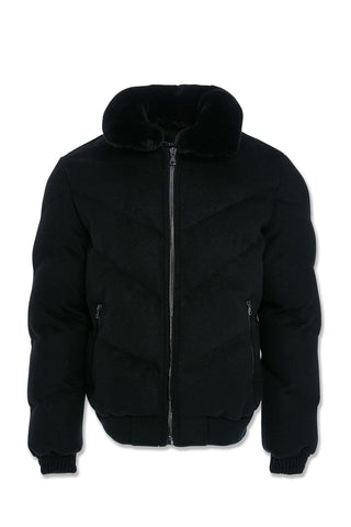 Big Men's Everest Wool Bubble Jacket (Black)