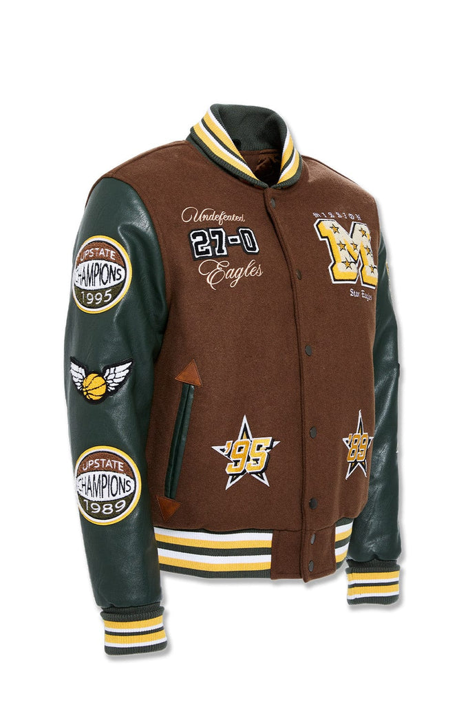 Leather Shark Men’s Renegade Philadelphia varsity Jacket |Eagles Letterman  Bomber Jacket |Satin Varsity Jacket For Men. at  Men’s Clothing store