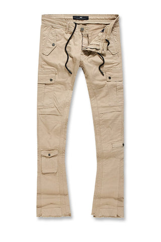 Sean Stacked - Aviation Cargo Pants (Khaki)