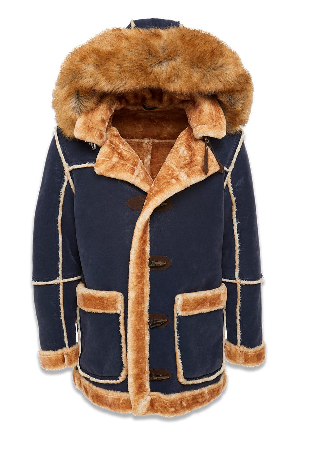 jordan craig tuscany striped shearling jacket